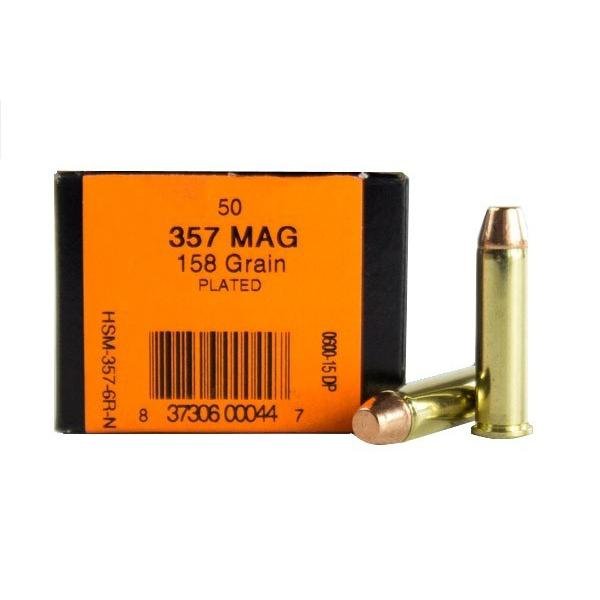 Buy HSM Ammunition HSM3576RN .357 Mag 158gr Plated FP 50rd online
