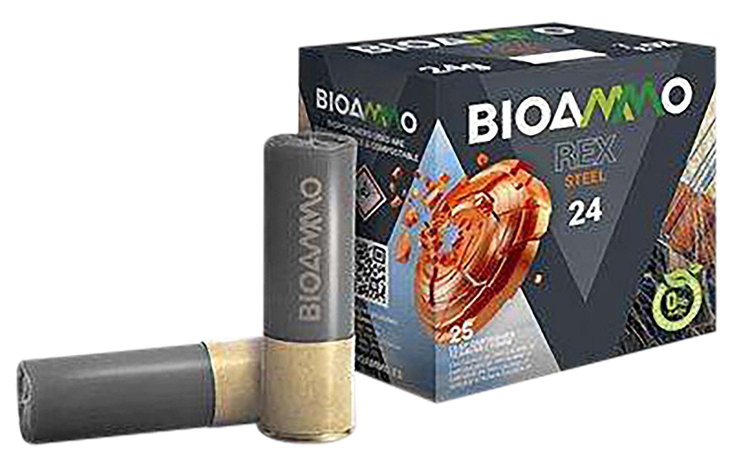 Bioammo BRS2870 Rex Steel 12Ga 2.75" 1oz #7 Shot 25/Box Eco-Friendly - BIOAMMO - 12 Gauge 2.75"