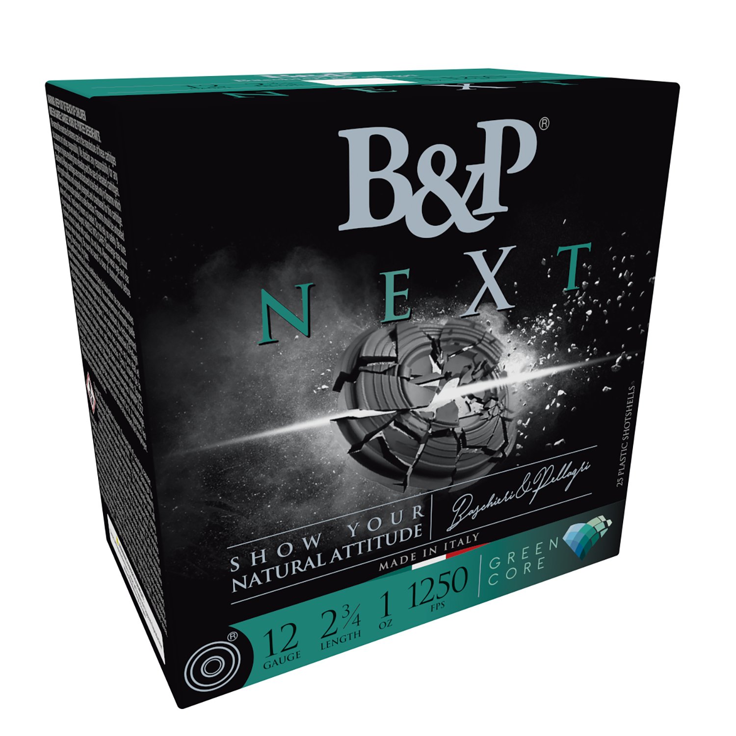 Buy B&P 12B1NX8 12 Gauge 2.75" 1oz #8 Shot 1250fps 25 Rounds online