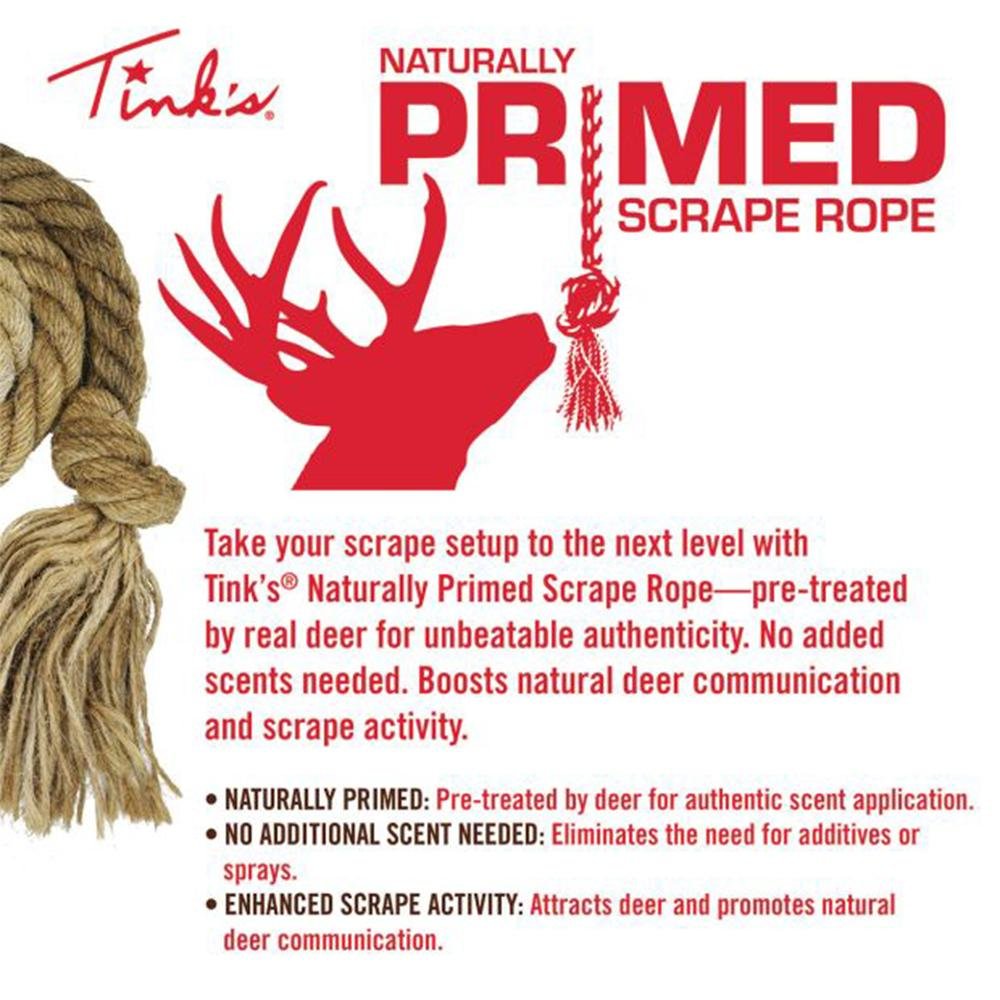 Tinks Primed Scrape Rope 32in - Tinks