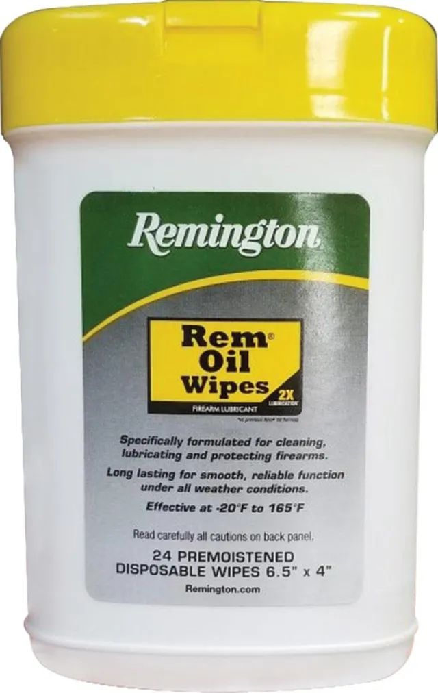 Remington Accessories 16325 Rem Oil Cleans/Lubricates/Protects Wipes 24 Count - Remington Arms Company, LLC