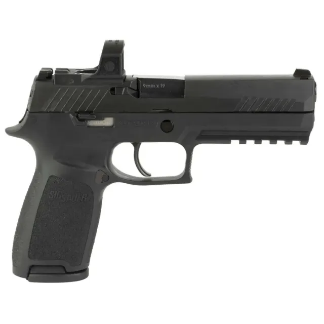 Sig Sauer P320 9mm Pistol Black 4.7" Barrel Romeo Zero Pro Optic 17rd