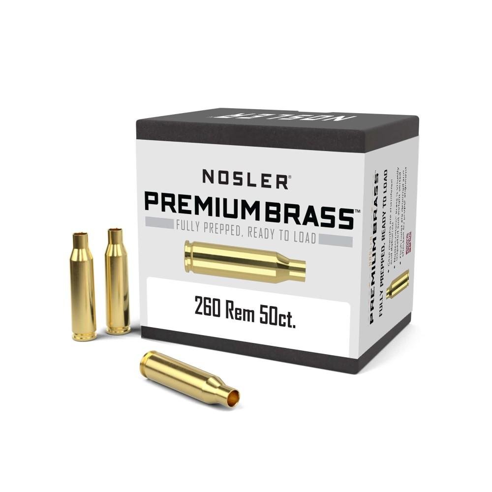 Nosler 11354 Custom Brass .260 Rem 50ct Factory 1st - Nosler - 260 REMINGTON