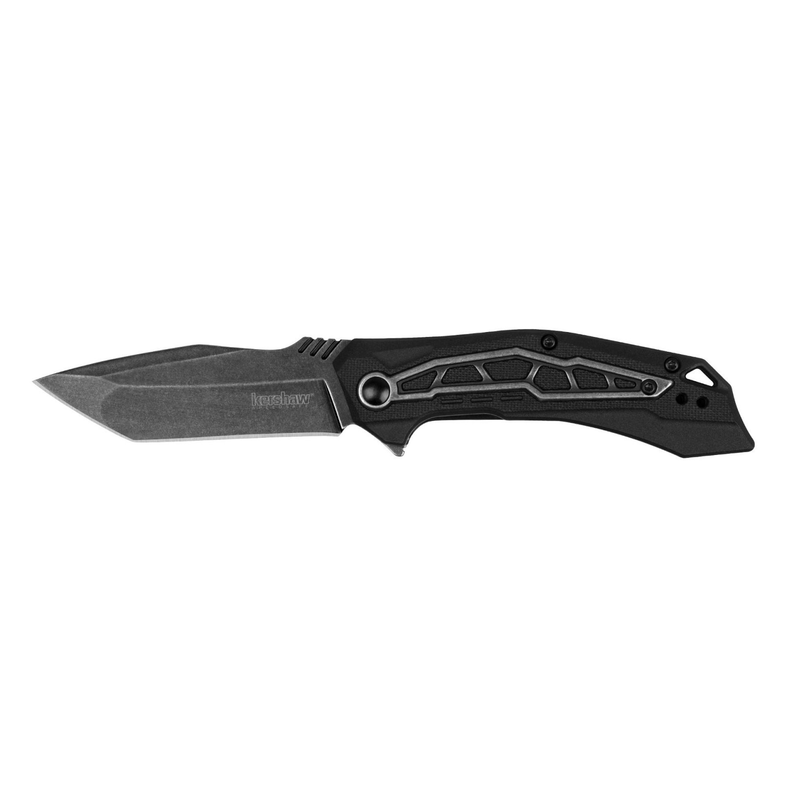 Buy Kershaw 1376 Flatbed Folding Knife, 3.1" Tanto Blade, Black G10 Grip online