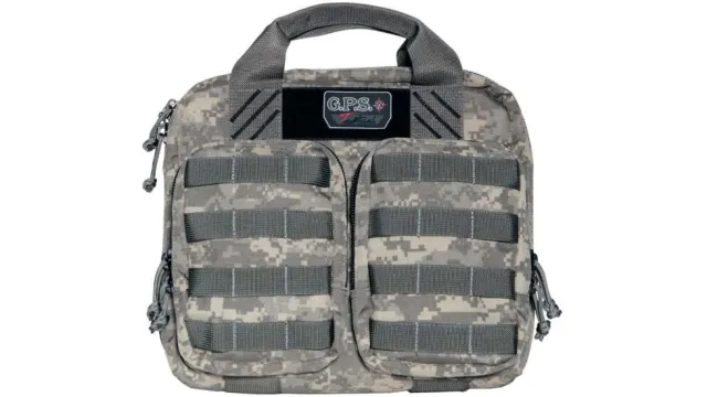 GPS Bags T1410PCD Tactical Double Pistol Case, 1000D Nylon, Camo