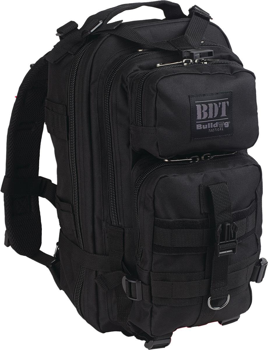 Bulldog BDT410B Compact Tactical Backpack Black 18x10x10 MOLLE - Bulldog