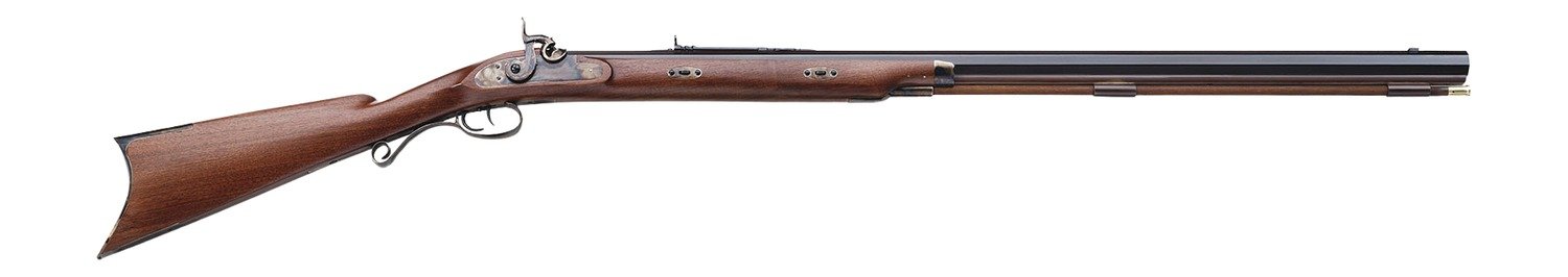 Davide Pedersoli 010S206500 Missouri River Hawken 50 Cal Percussion 30" Blued Octagon Barrel, Color Case Hardened Receiver, Fixed American Walnut Stock - PEDERSOLI - 50 Cal