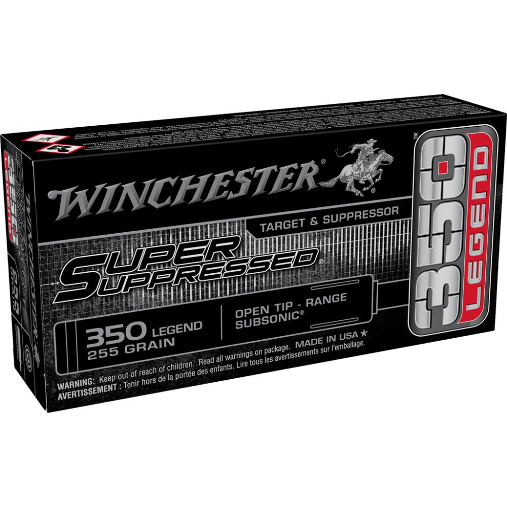 Winchester Ammo SUP350 350 Legend 225 gr Open Tip Range 20 Per Box/ 10 Cs - Winchester - 350 Legend