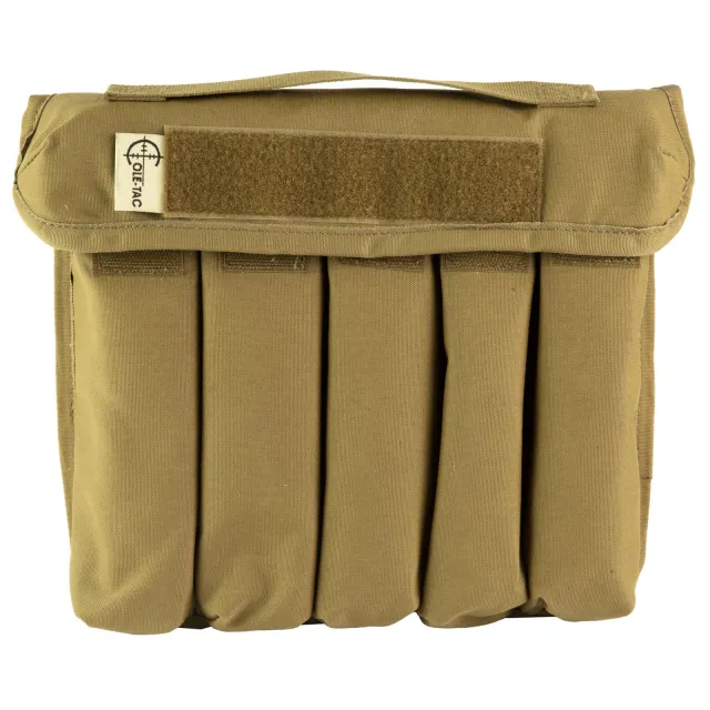 Cole-TAC CD102 Can Caddy, 500D Nylon, Coyote Brown, 5 Slots - Cole-TAC