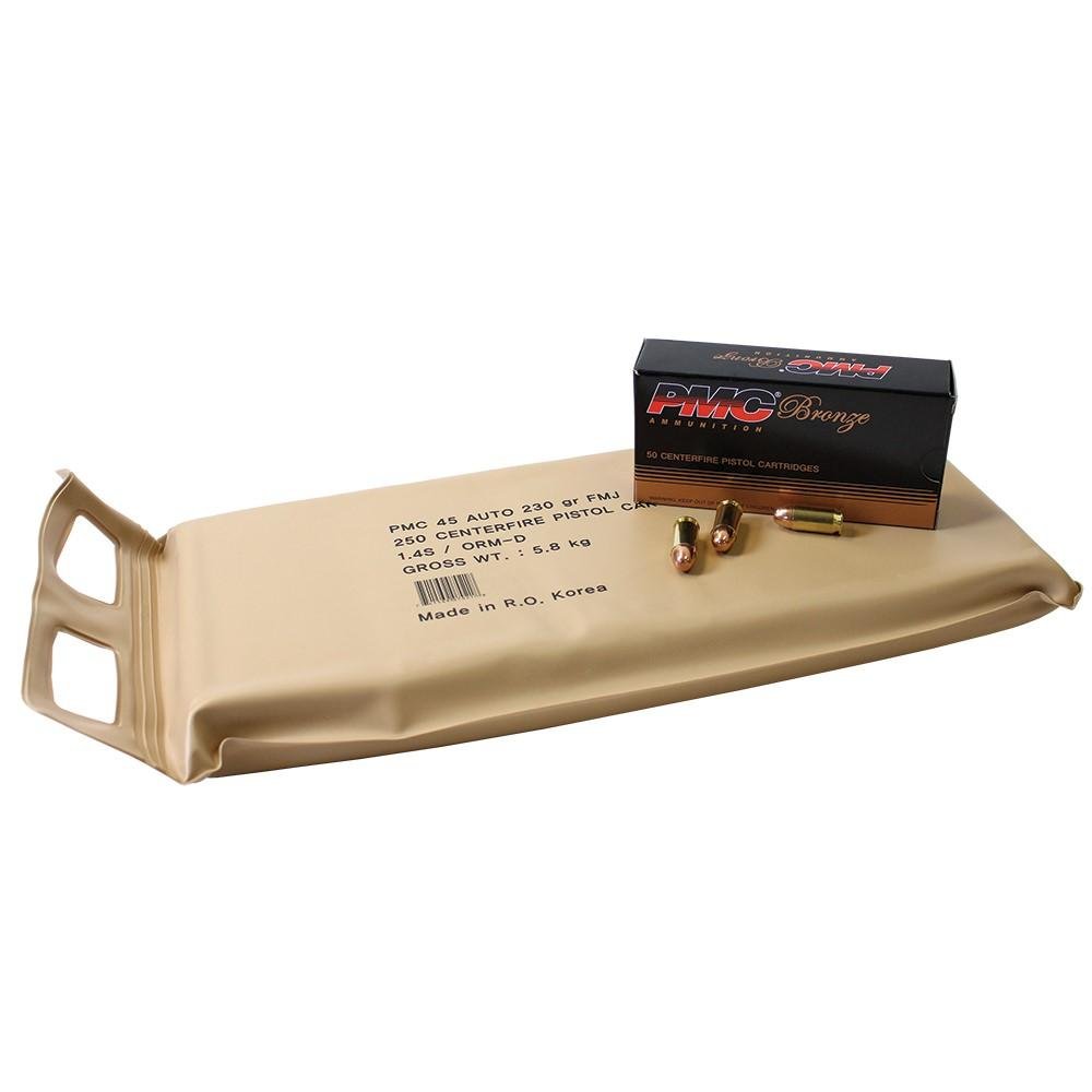 Buy PMC 45ABP Bronze Battle Pack .45 ACP 230gr FMJ 250 Rounds online