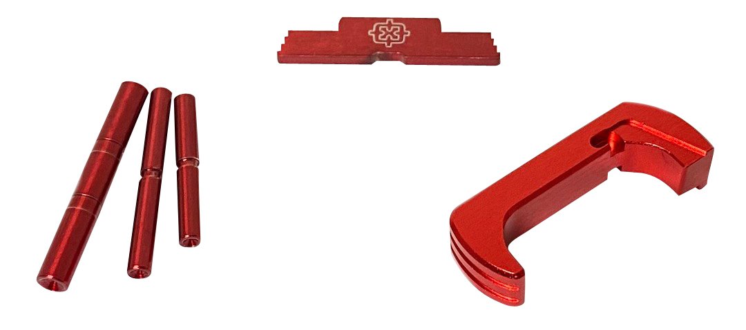 Cross Machine Tool CRGOKRD Glock Gen1-3 Extended 3-Piece Kit Red - Cross Machine Tool Company - 3 PIECE KIT