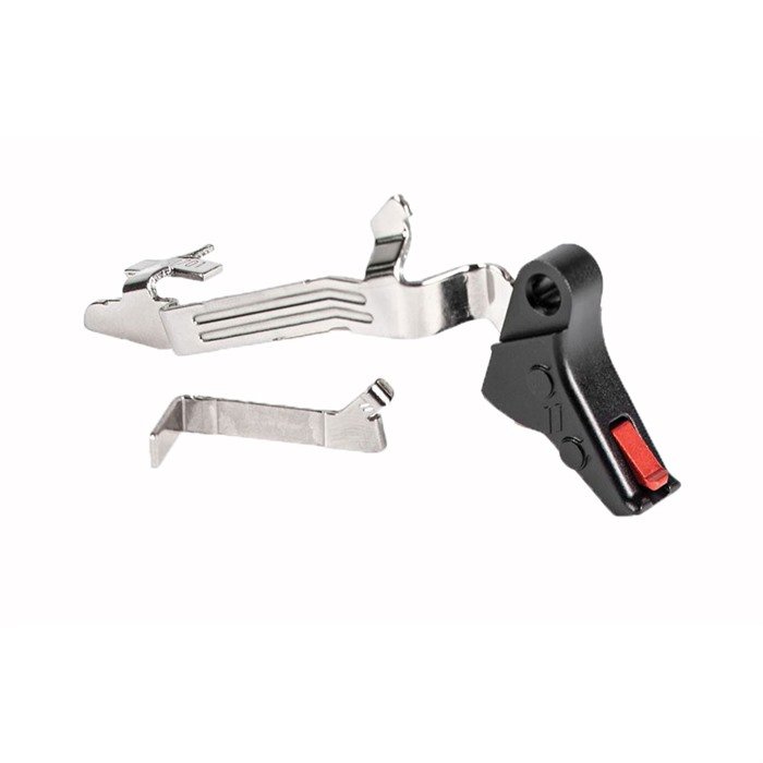 ZEV Technologies FFT-PRO-BAR-SM-B-R Flat Face Trigger Kit Glock Gen 1-4 - ZEV Technologies