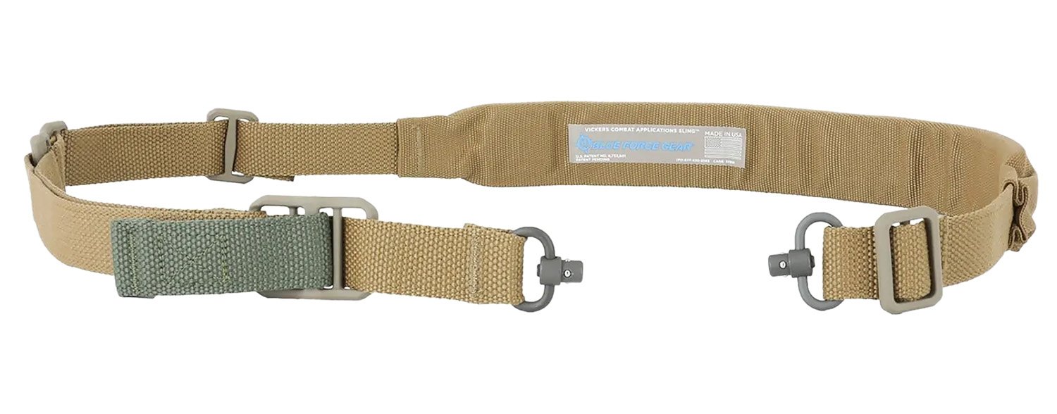 Blue Force Gear VCAS-PB-200-AA-CB Vick Pad Push Button Sling Brown - BLUE FORCE GEAR
