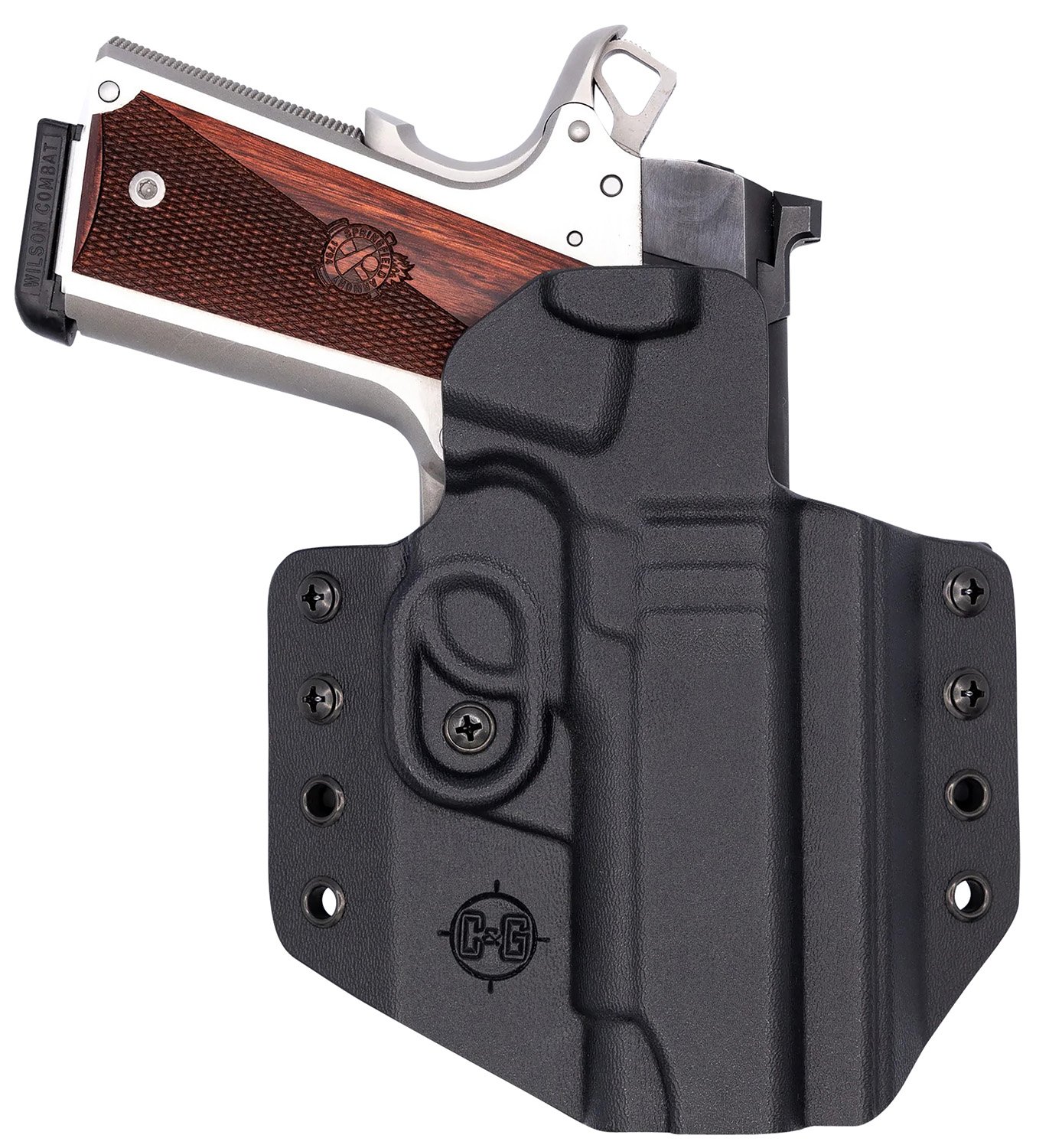 C&G 1856100 Covert OWB Black Kydex Holster for 1911 4.25" Right Hand - C&G Holsters