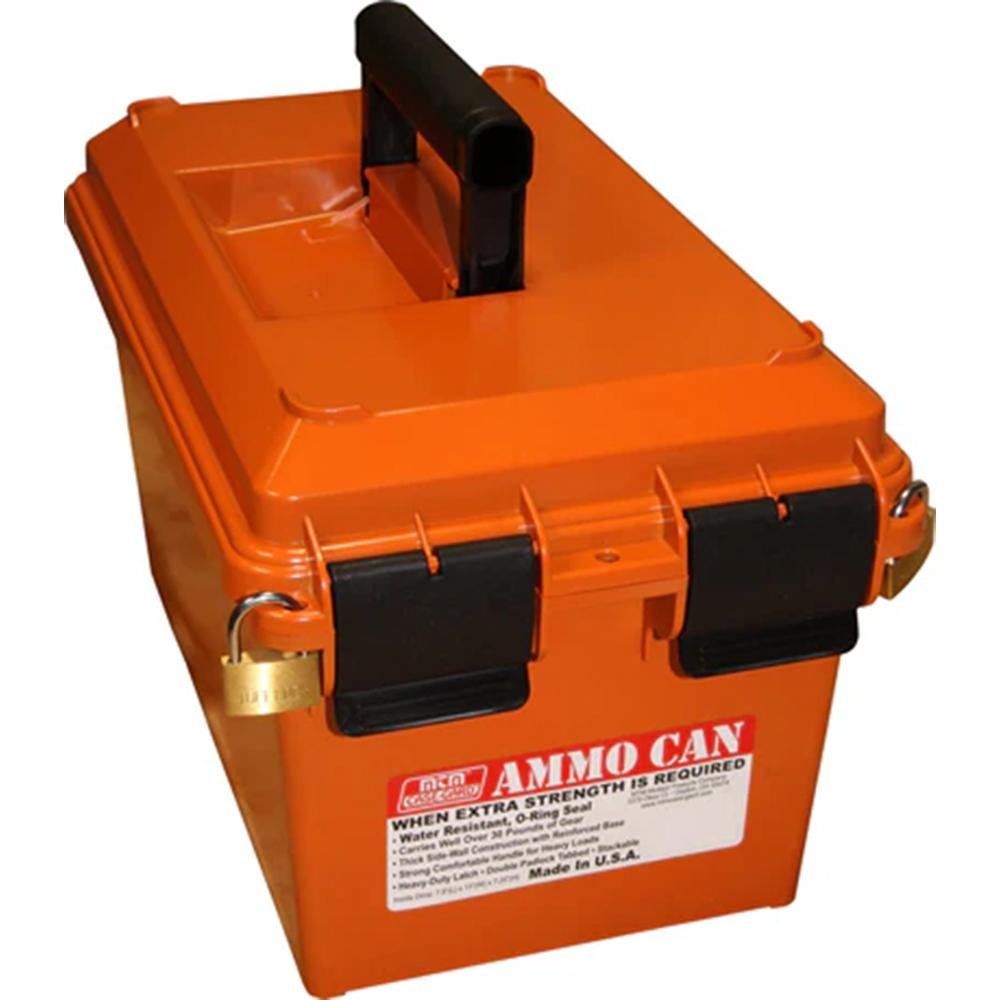 MTM Case-Gard Ammo Can Orange 707 Cubic Inches 30lb Capacity - MTM Case-Gard