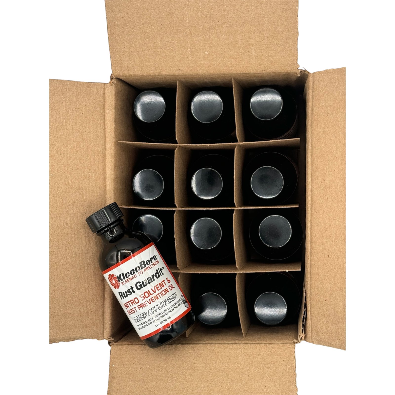 KleenBore RG2BCASE Rust Guardit Solvent & Oil Refill 2oz 12-Pack - Kleen Bore - 2 OZ