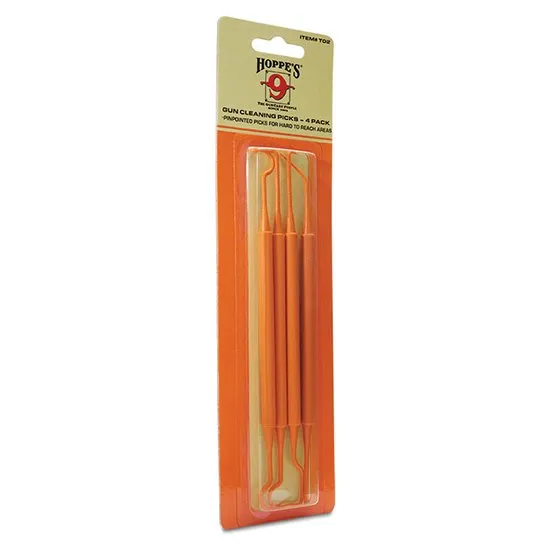 Hoppe's T02 Cleaning Picks 4 Pack Plastic Non-Scratch Precision Tools