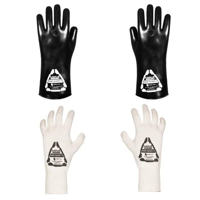 MIRA Safety HAZ-GLOVES-M Butyl Gloves, 32-Mil, CBRN Protection, 150 Min+ - Mira Safety for sale at Bang-Bang Tactical