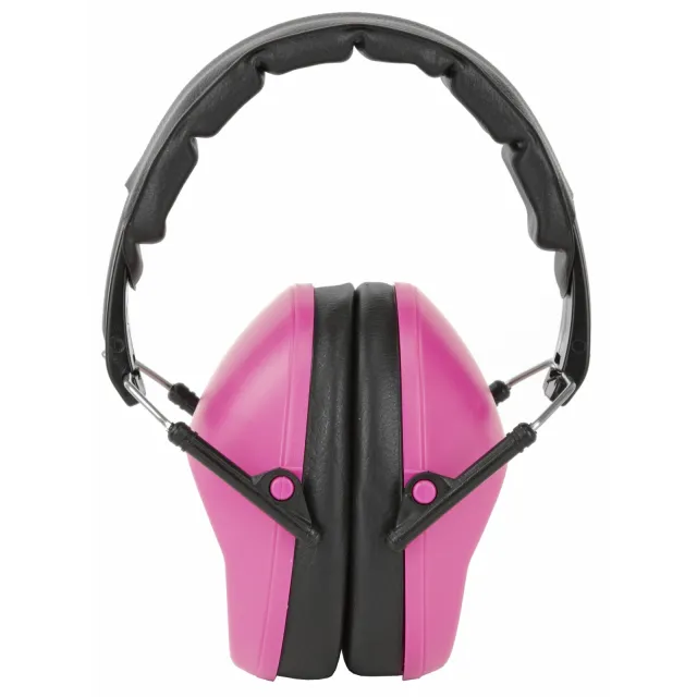 WALKERS GAME EAR Pro Low Profile Folding Passive Pink Muff (GWP-FPM1-PNK) - Walker's