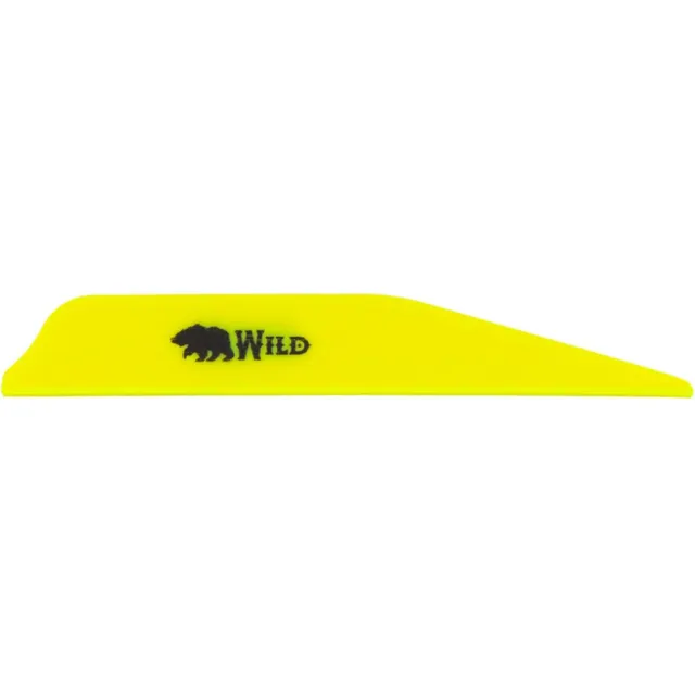 Bohning Wild Vanes 3 in. Neon Yellow 100 pk. - Bohning