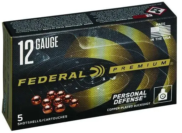 Federal Premium Ammunition PD132 00 12 Gauge 2.75 In 9 Pellets 00 Buck - Federal Premium Ammunition - 12 Gauge