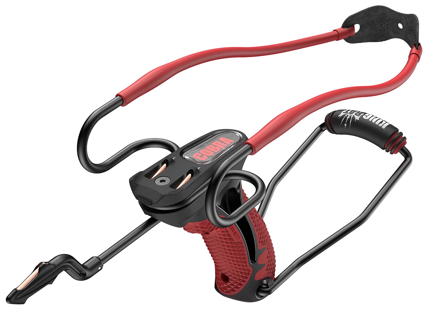 Barnett Outdoors BAR50003 Cobra Slingshot Black/Red 1309 38 Cal - Barnett Outdoors - 38 Cal