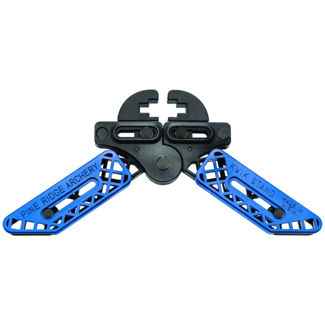 Pine Ridge Kwik Stand Bow Support Blue/Black Adjustable Jaws - Pine Ridge