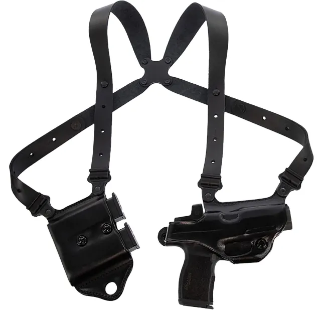 Galco MCII894RB Miami Classic II Shoulder System Shoulder Fits Chest Up To 56"/Sig P365 X Macro Black Steerhide Right Hand - Galco International