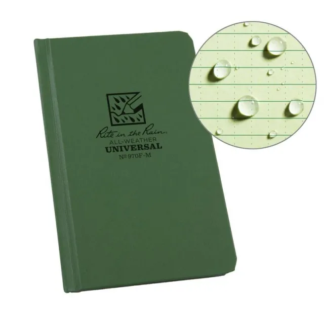 Rite In The Rain 970F-M Fabrikoid Universal Hard Cover Book Green