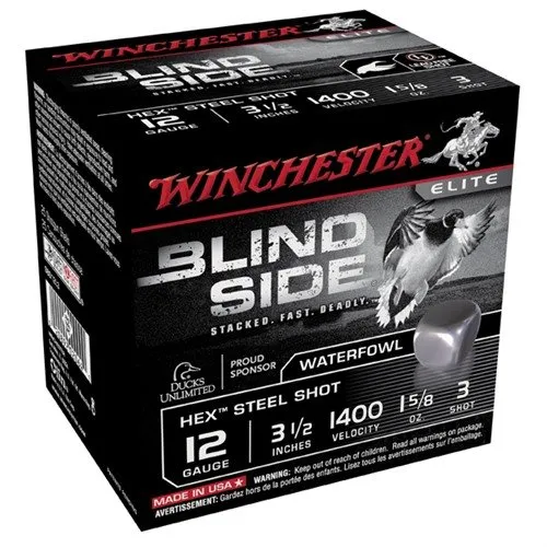 Winchester Blind Side Magnum Hex Shot 12 ga. 3.5" 1 5/8 oz. 3 Shot