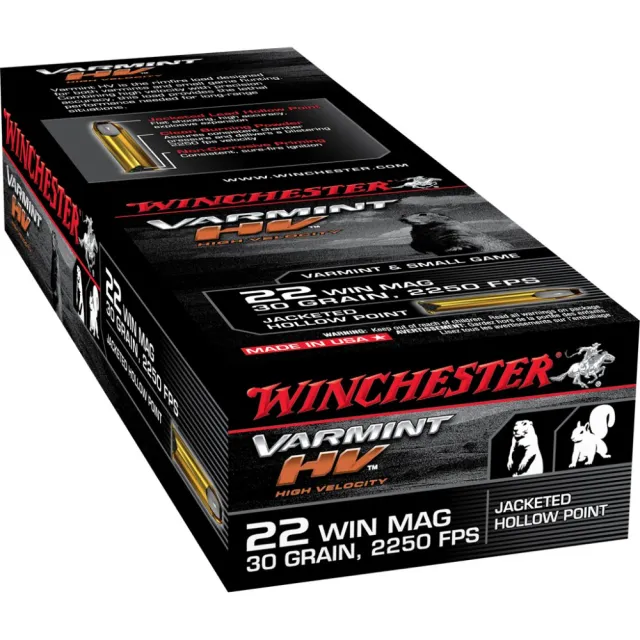 Buy Winchester S22M2 22 WMR 30gr Jacketed Hollow Point 50 Rounds Box online