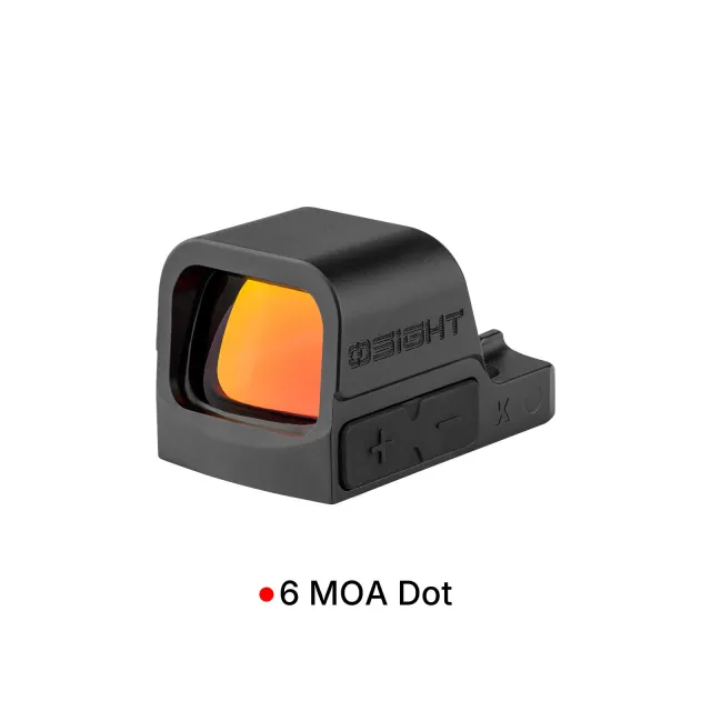OSIGHT K, 6 MOA DOT OPEN RED DOT SIGHT, BLACK - OSIGHT