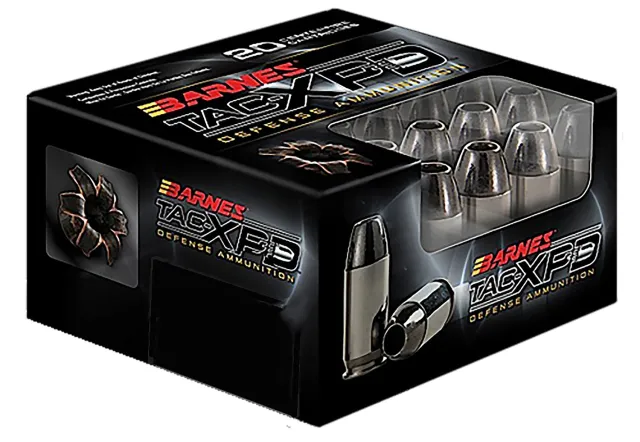 Barnes 21552 TAC-XPD .380 ACP 80 Grain 20 Rounds Nickel Plated Brass - Barnes Bullets - 380 Auto
