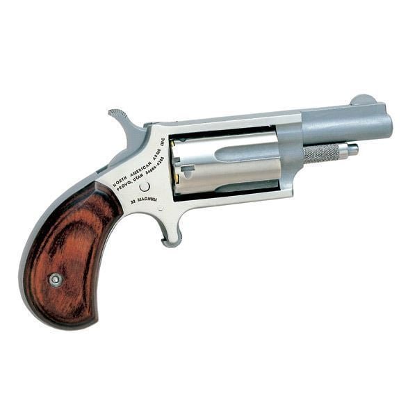 NAA 22M Mini-Revolver 1.63" Barrel 5rd Stainless Steel Rosewood