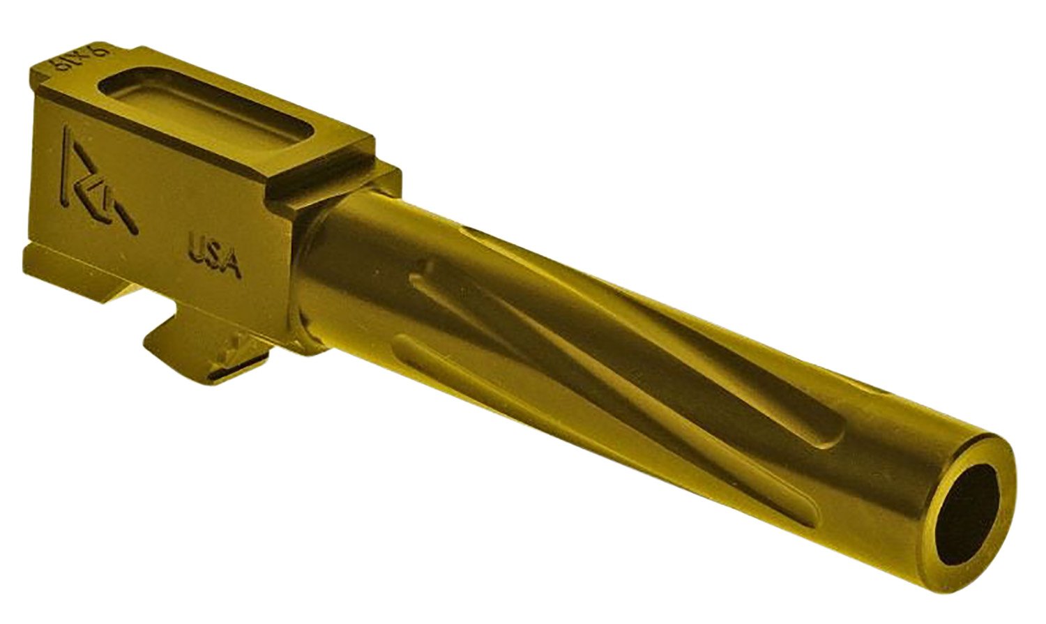 Rival Arms RA20G203E 9mm Barrel Gold PVD 4.02" for Glock 19 Gen5 - Rival Arms - 4.02"
