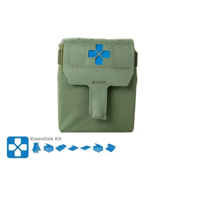 Blue Force Gear HW-TKN-MED-ESS-OD Trauma Kit OD Green Essentials - Blue Force Gear