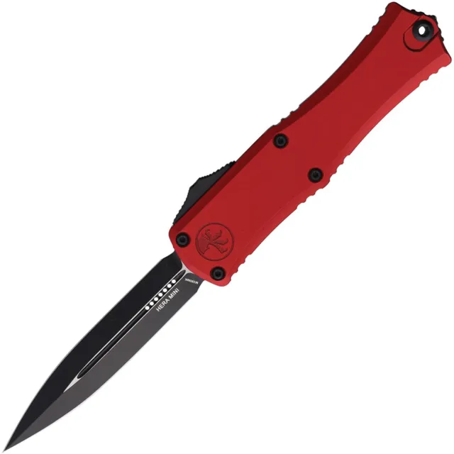 Microtech Hera II Mini 1702M-1RD 2.96 In D/E Black Red Alu Hndl - MICROTECH