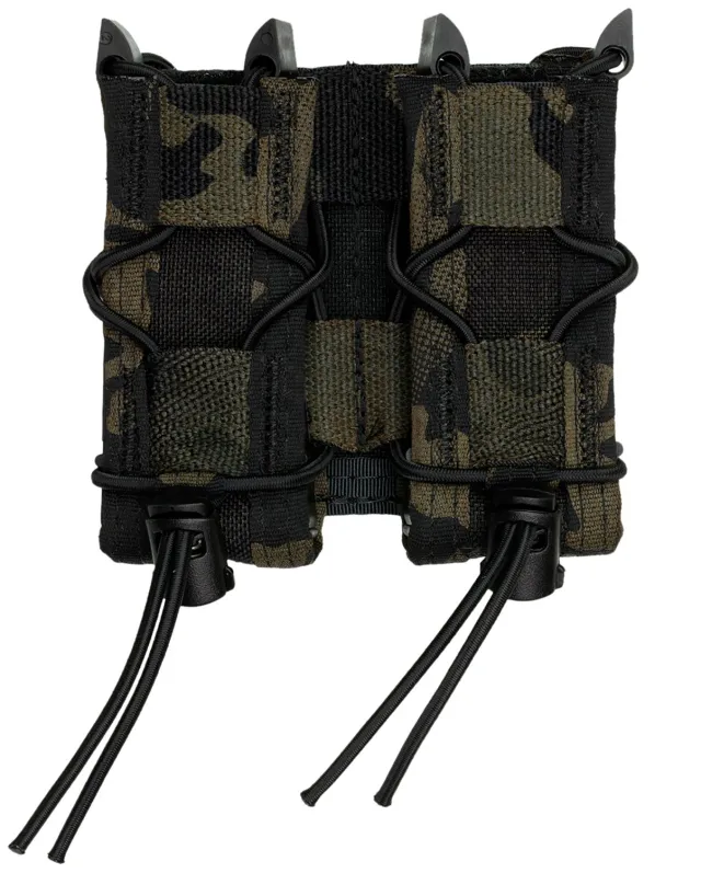 High Speed Gear 13PT12MB TACO Double Mag Pouch MultiCam Black Nylon - High Speed Gear