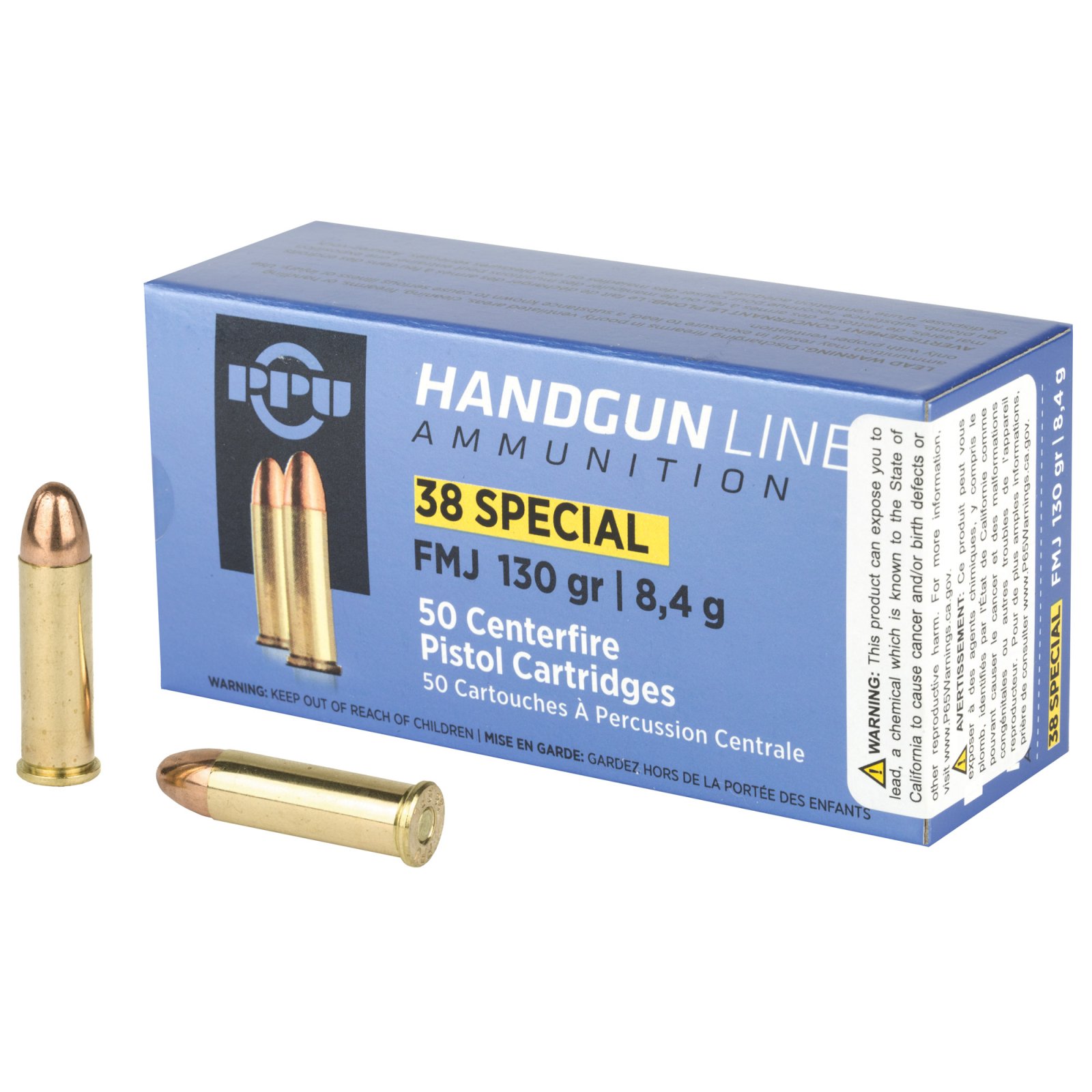 Buy Prvi Partizan PPH38SF .38 Special 130gr FMJ Ammo 50 Rounds online