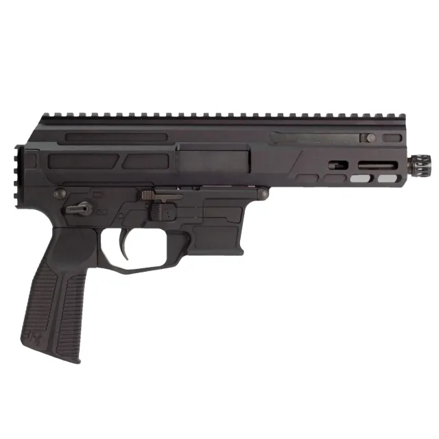 MATADOR MAT9-K 9MM 5" 33RD BLK Roller Delayed 9mm Bufferless Pistol, Last Round Bolt Hold Open Ambi Mag Release, Non-Reciprocating Charging Handle and Safety Selector Billet Aluminum, Brace Ready 1913 Pic Rail, Glock Mag Compatible - MATADOR - 9mm