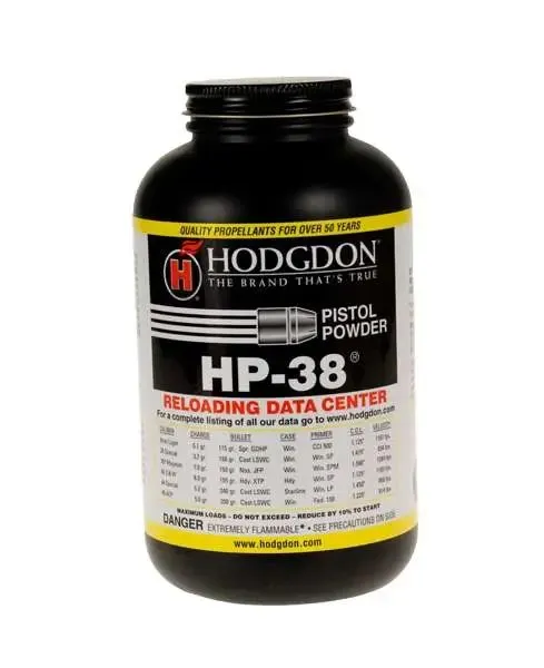 Hodgdon HP-38 Spherical Handgun Powder 1 lbs - Hodgdon - 1 LB