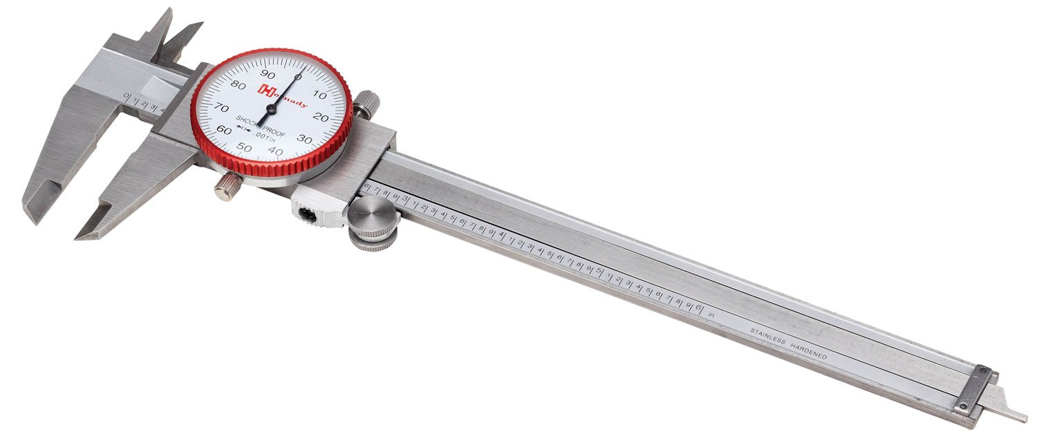 Hornady 050075 Dial Caliper Stainless Steel 0-6 in Accuracy +/- 0.001 - Hornady - Multi