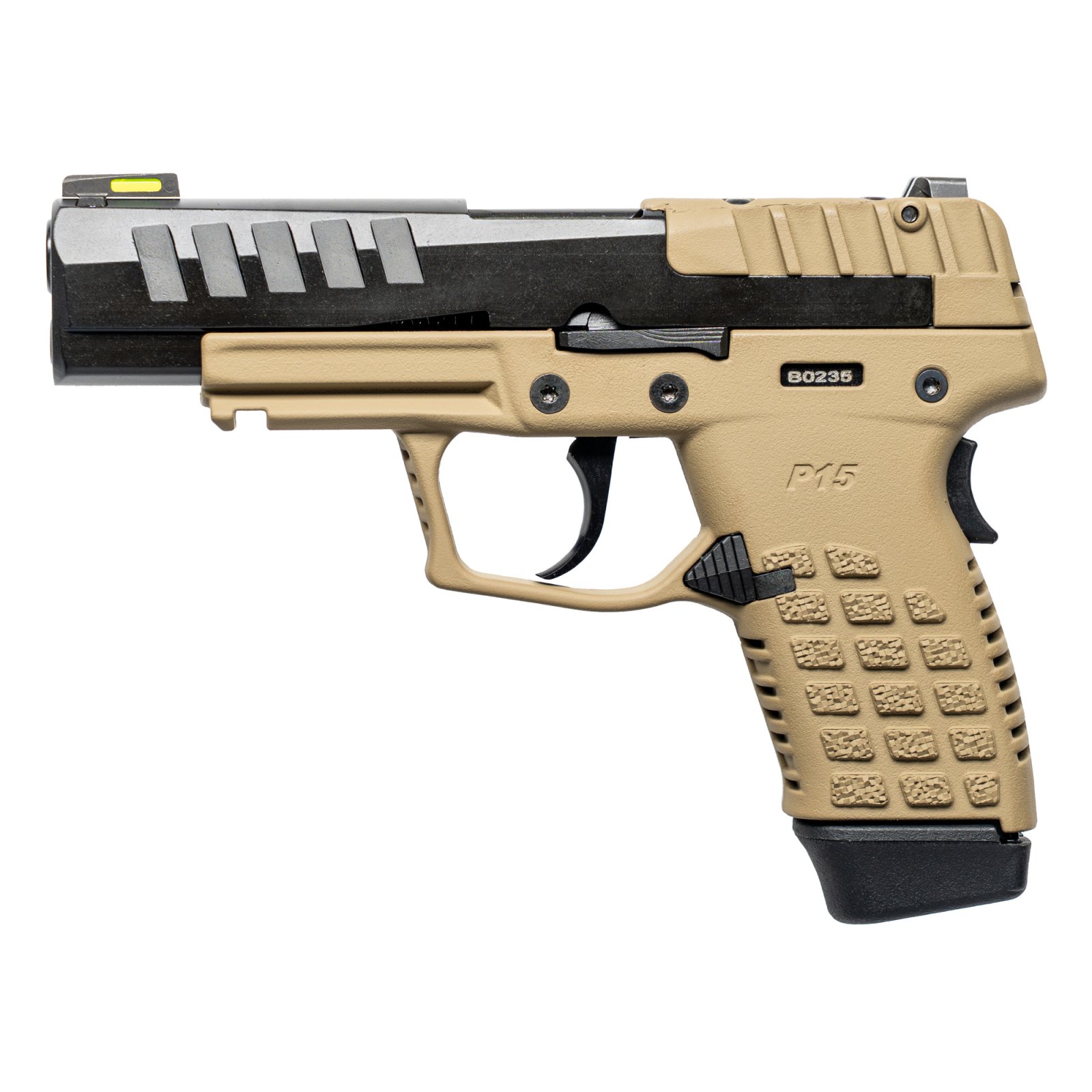 Buy Kel-Tec P15 9MM Luger 4.00 In 10rd Black Slide/Tan Grip online