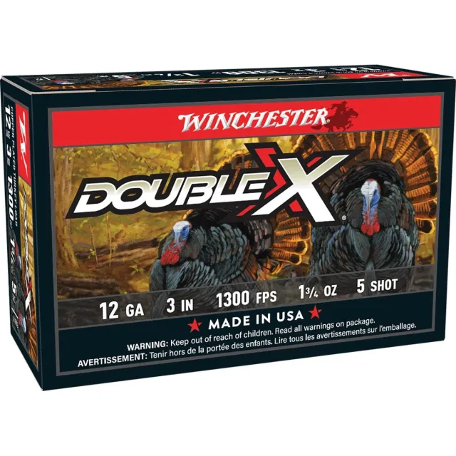 Buy Winchester Ammo STH1235 Double X High Velocity Turkey 12 Gauge 3" 1 3/4 oz 1300 fps 5 Shot 10 Bx/10 Cs online