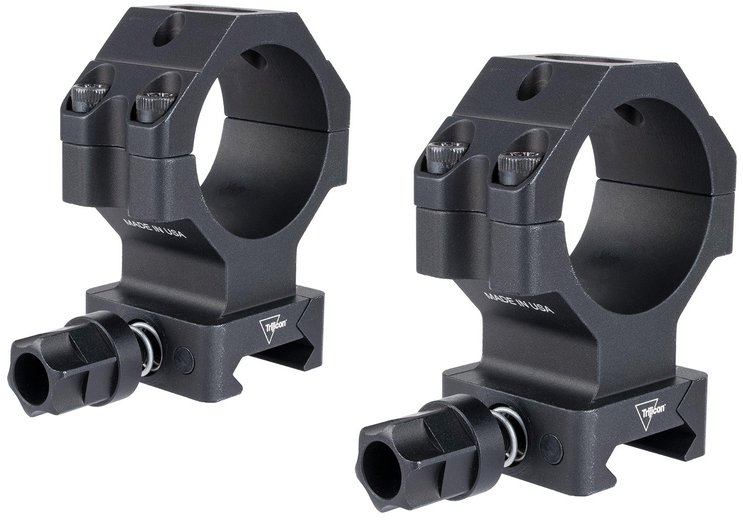 Trijicon AC22067 Scope Rings Q-LOC 30mm Extra High Matte Black Aluminum - Trijicon - 30MM