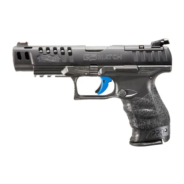 Walther Arms 2846926 PPQ M2 Q5 Match 9mm Luger 5" 15+1 Black Tenifer...