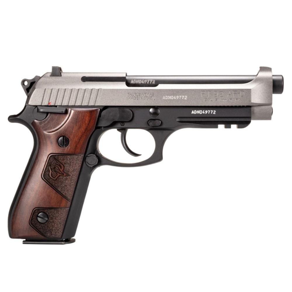 Taurus 1-92015C1-HW2 PT92 9mm 5" Black Tungsten Wood Grips 17rd - Taurus International Manufacturing, Inc. - 9MM