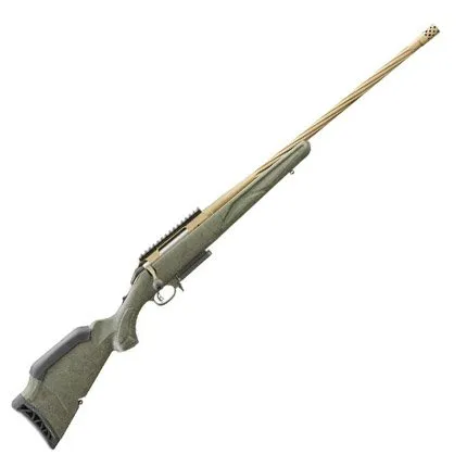 Buy Ruger 6.5 Creedmoor Gen II Green Splatter Stock, 22" Spiral Fluted Barrel, Burnt Bronze, AI Mag online