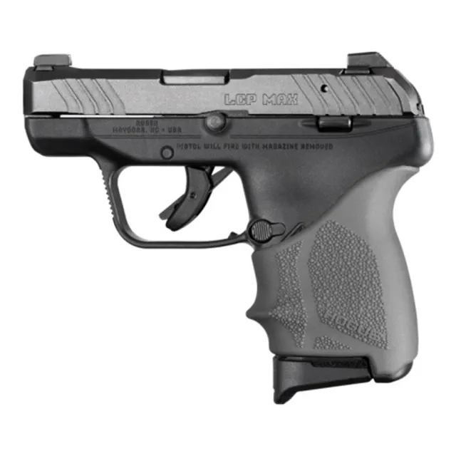 Hogue HandAll Beavertail Grip Sleeve Ruger LCP Max Slate Grey - Hogue