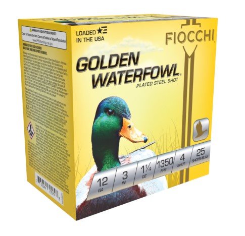 Buy Fiocchi Golden Waterfowl 12 Gauge 3.00 In #4 25rd Box Shotshells online